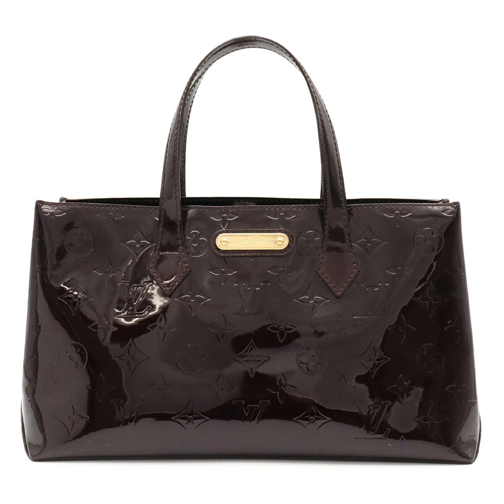 LOUIS VUITTON Louis Vuitton Monogram Vernis Wilshire PM Handbag Tote Bag Enam...